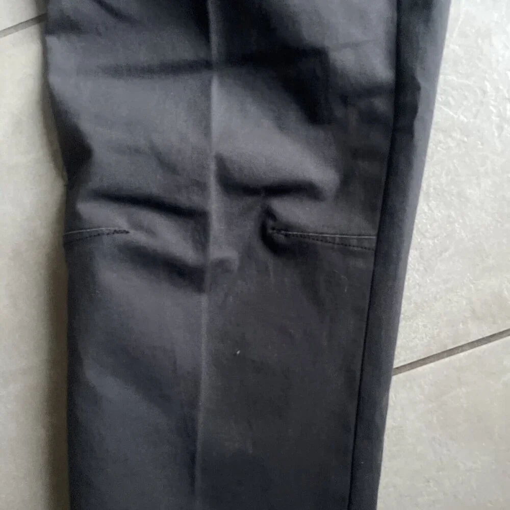 Haggar Pull On Workwear Stretch Hiker Utility Straight Fit Pants Lead Gray 34/30
